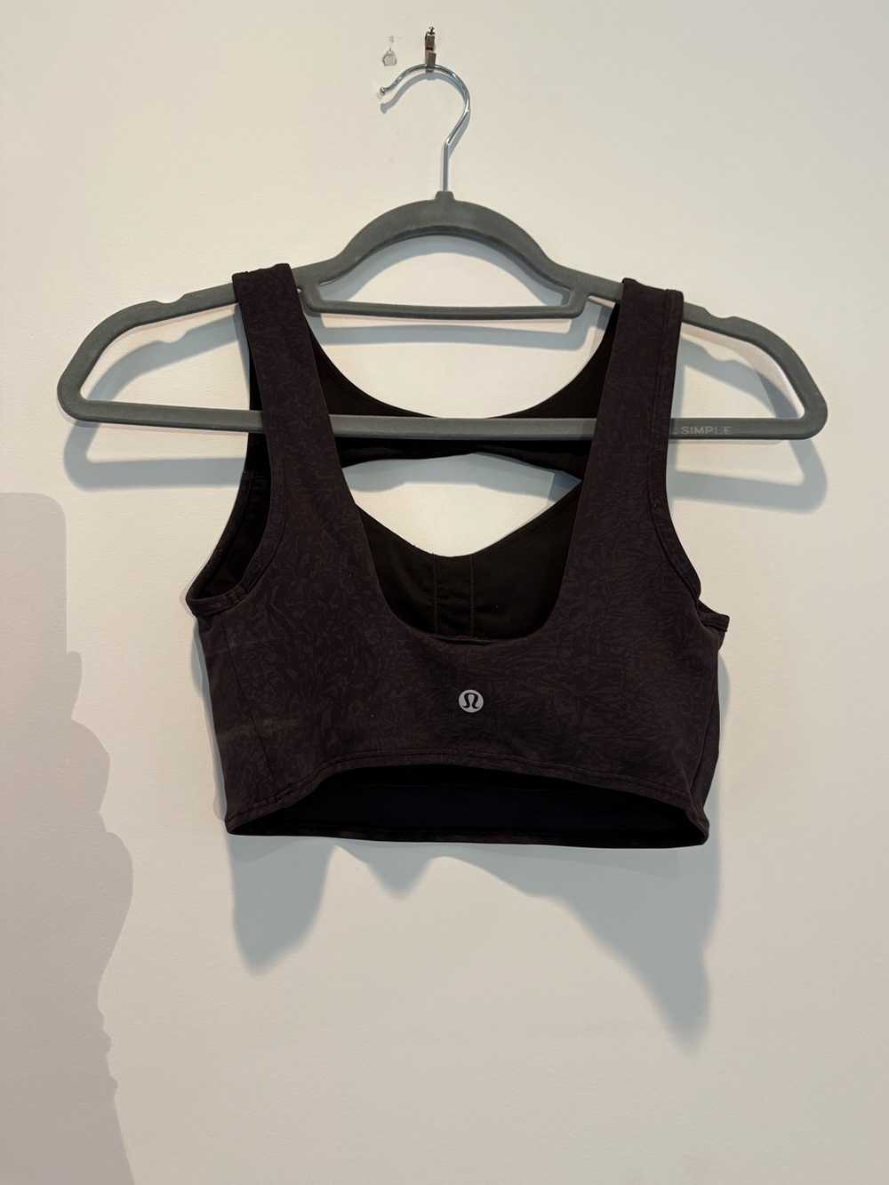 lululemon athletica Black Scoop-Back Supportive Sports Bra